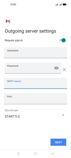 Press the field below 