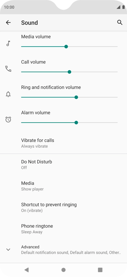 Press the Home key to return to the home screen.