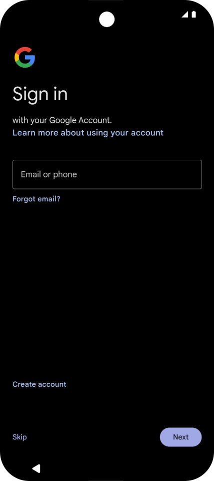 Follow the instructions on the screen to finish the activation.