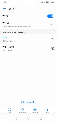 Press the Home key to return to the home screen.