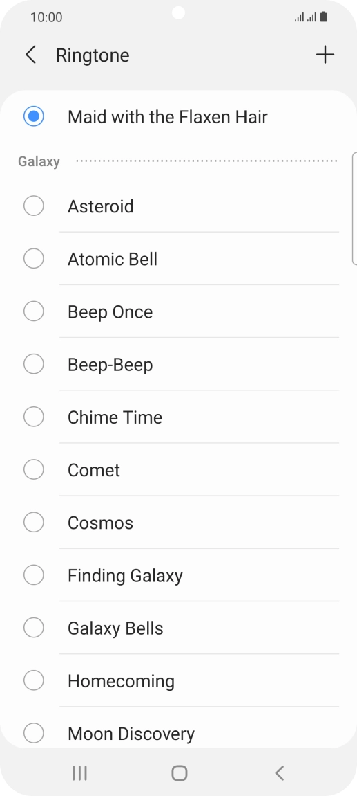 Press the Home key to return to the home screen.