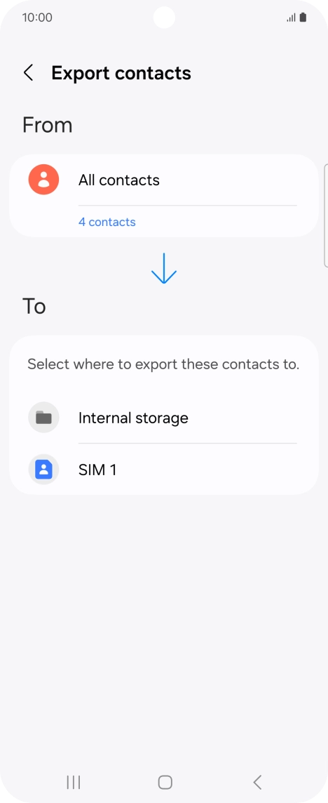 Press the name of the SIM.