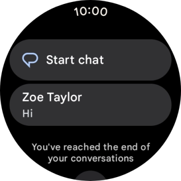 Press the required text message to read it.