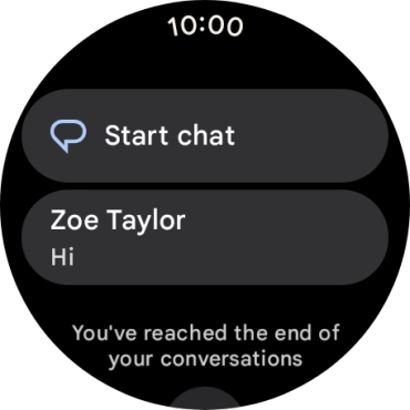 Press the required text message to read it.