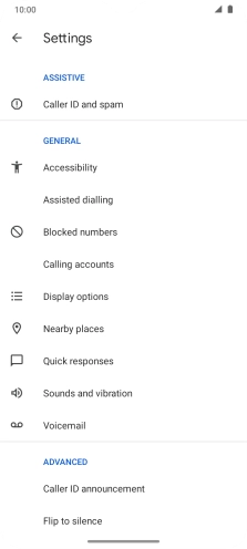 Press Calling accounts.