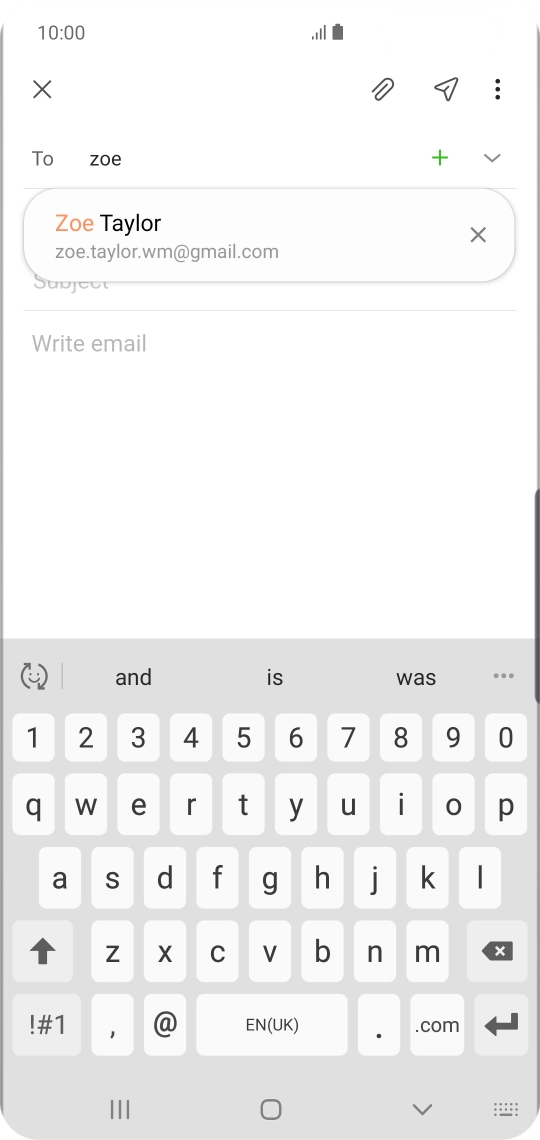 Press the required contact.