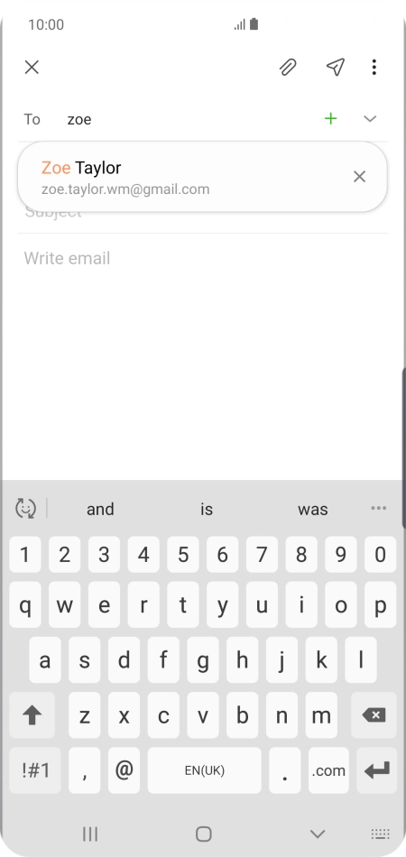 Press the required contact.