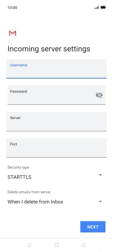 Press the field below 