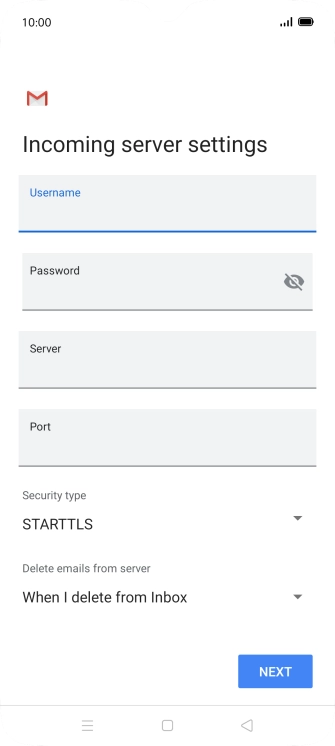 Press the field below 