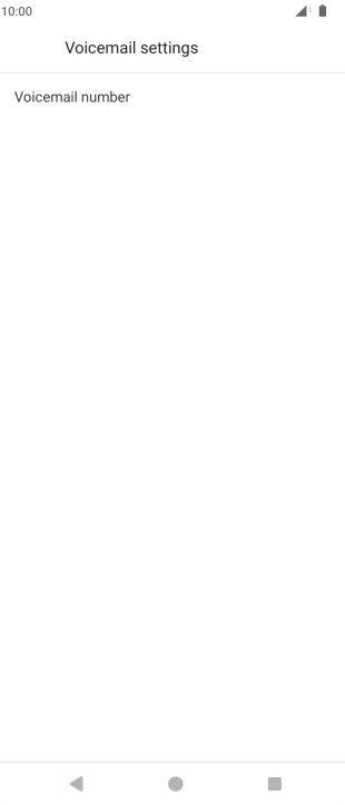 Press Voicemail number.