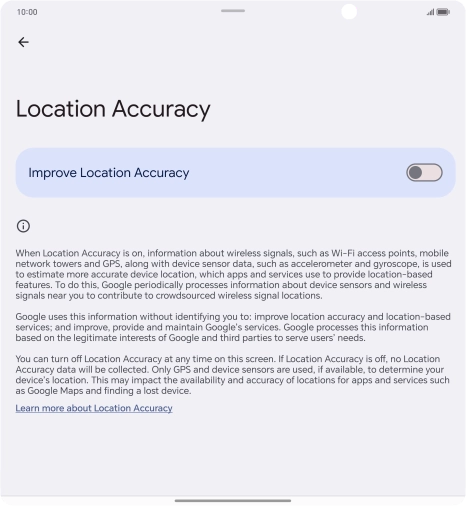 If you press the indicator next to 