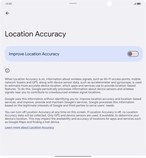 If you press the indicator next to 
