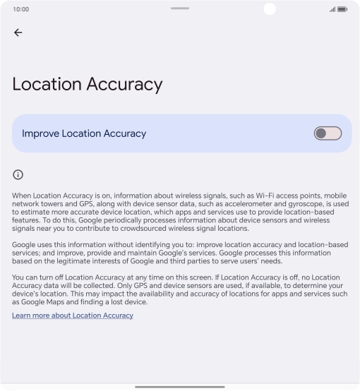If you press the indicator next to 