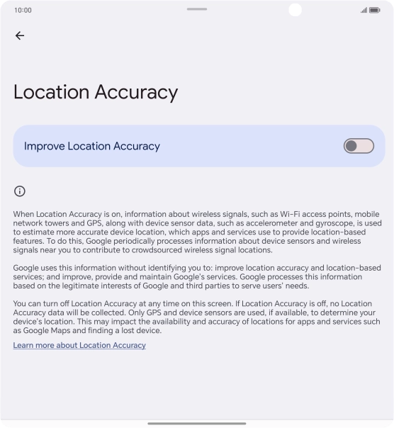 If you press the indicator next to 