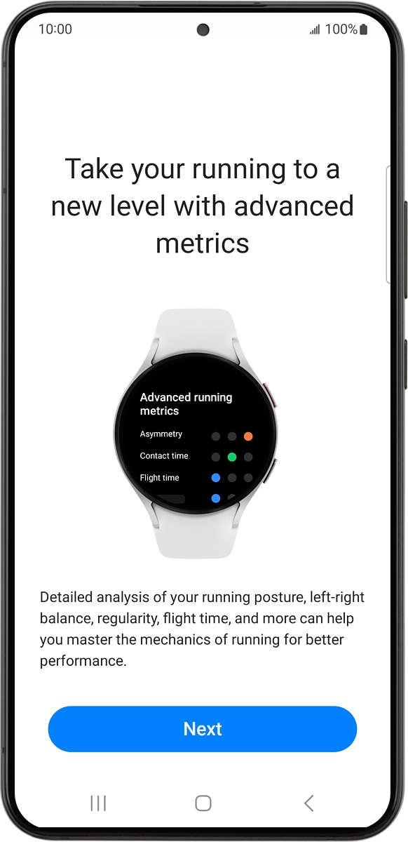 On your phone: Press Next.