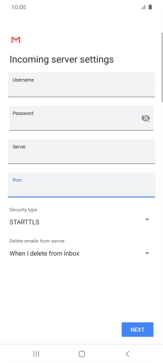 Press the drop down list below 