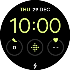 When the battery charging icon is displayed, charging is in progress.
