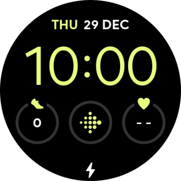 When the battery charging icon is displayed, charging is in progress.