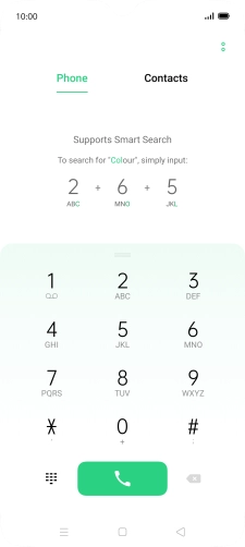 Press the menu icon.