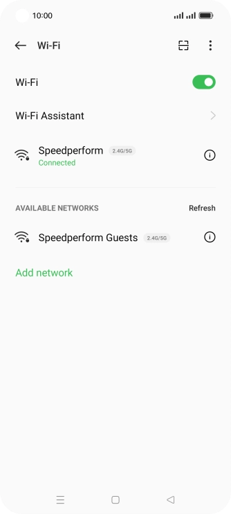 Press the Home key to return to the home screen.