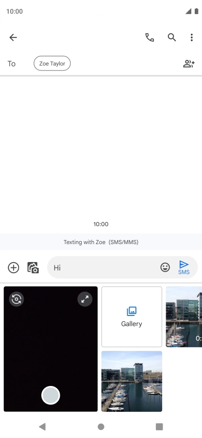 Press Gallery and go to the required folder.