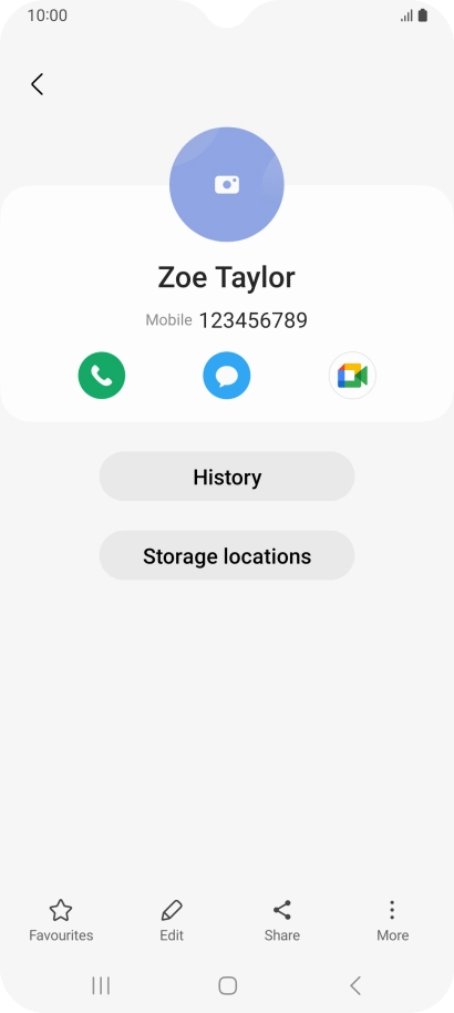 Press the Home key to return to the home screen.