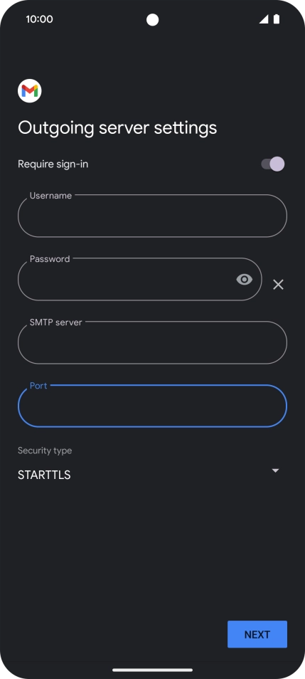 Press the drop down list below 