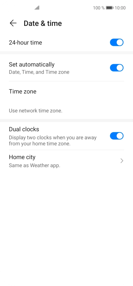 Slide your finger upwards to return to the home screen.