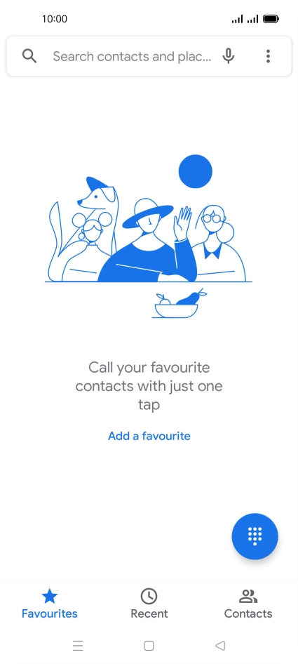 Press the menu icon.