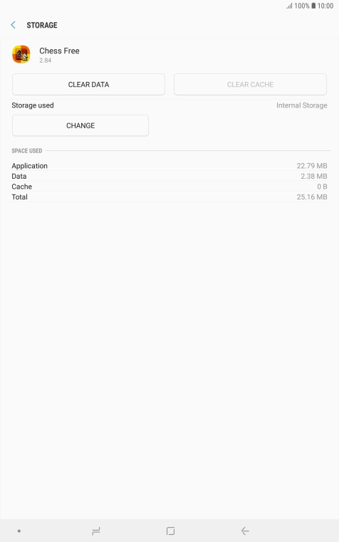 Press the Home key to return to the home screen.