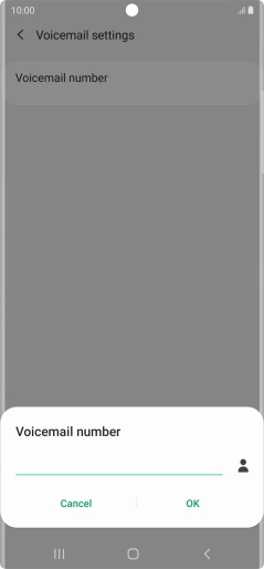 Key in +447953222222 and press OK.