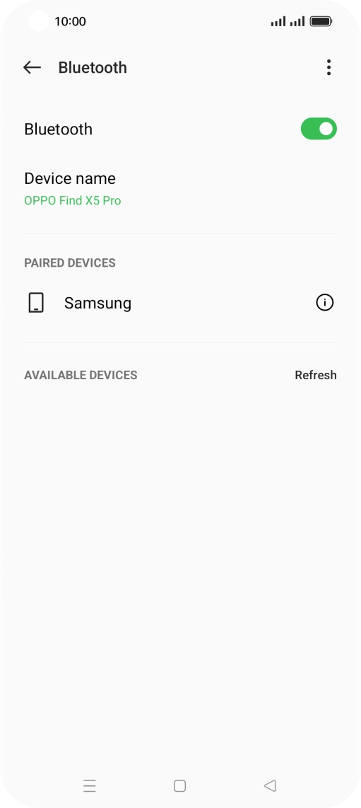 Press the Home key to return to the home screen.