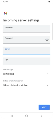 Press the field below 