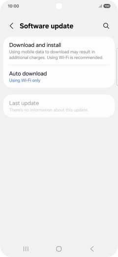 Press Download and install. If a new software version is available, it's displayed. Follow the instructions on the screen to update the phone software.