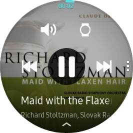 Press the volume icon.