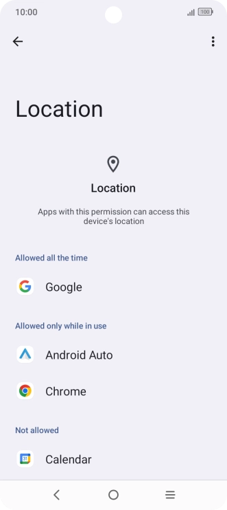 Press the required app.