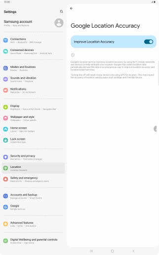 If you press the indicator next to 