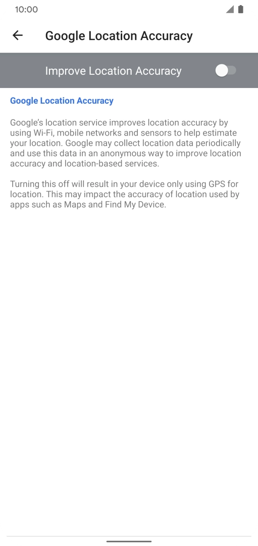 If you press the indicator next to 