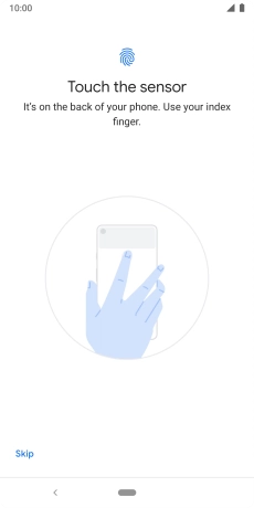 Follow the instructions on the screen to add your fingerprint.