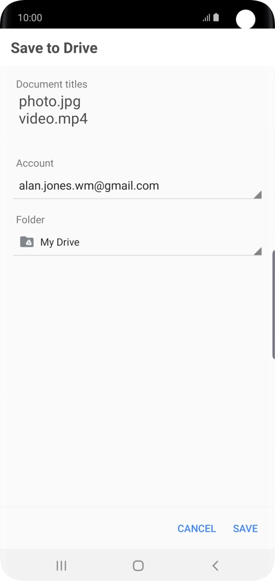 Press the field below 