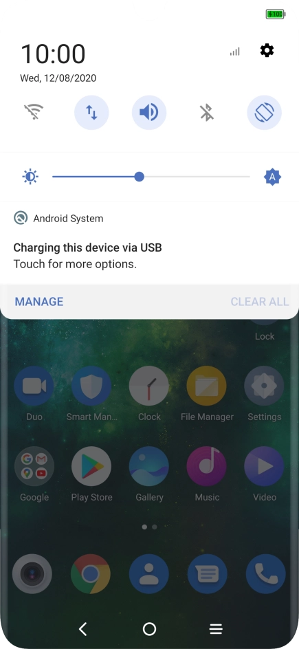 Press Touch for more options..