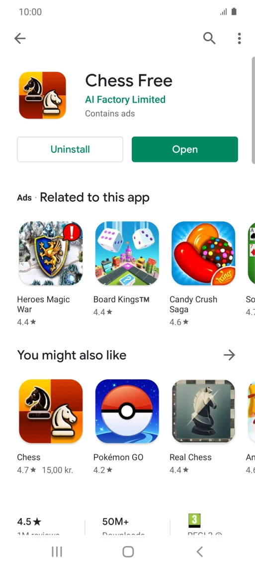 Press the Home key to return to the home screen.