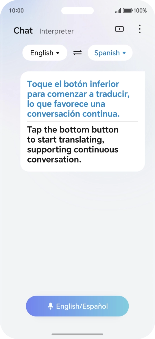 Follow the instructions on the screen to select the required language settings and use the function.