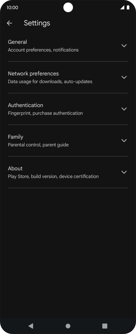 Press Network preferences.