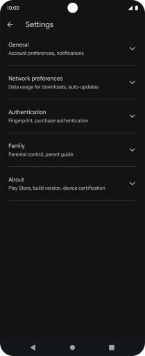 Press Network preferences.