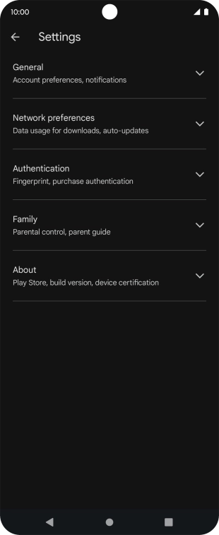 Press Network preferences.