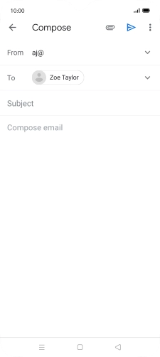 Press Subject and key in the required subject.