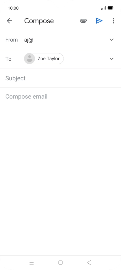 Press Subject and key in the required subject.