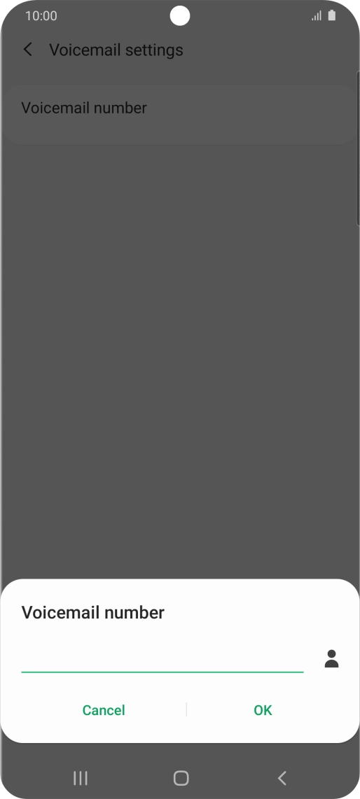 Key in +447953222222 and press OK.