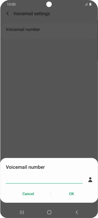 Key in +447953222222 and press OK.